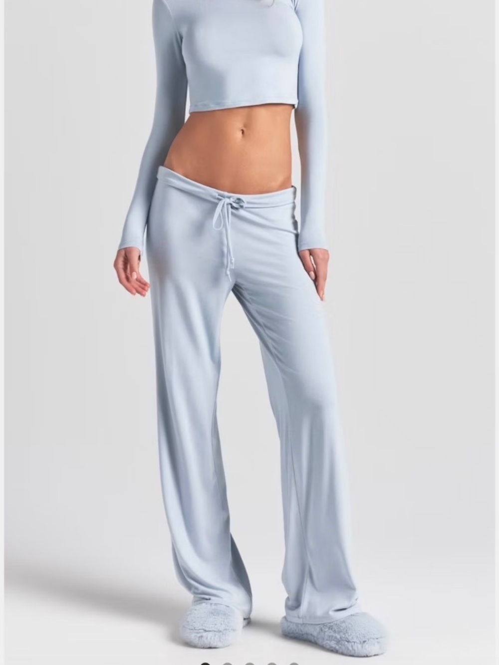 SKIMS SLEEP STRAIGHT LEG PANT ZEN BLUE / XS